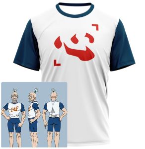 Bandai | Mens T-shirt Short-sleeved Costume Shirt Azucaku Netro Size 12 - President of The Hunters Association Isaac Netro