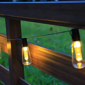 20/30 LED Solar Bulb String Light Outdoor Patio Garden Christmas Decor Light Waterproof Bulbs