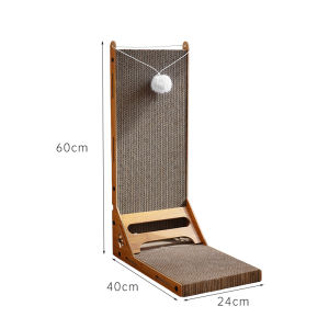 Wearable Corrugated Cardboard Cat Scratching Board Vertical Anti-wear No Shedding Integrated Cat Nest Sofa Protection Large Toy