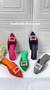 Sandal Wanita Heels Mules Natalie Hak 3 Cm