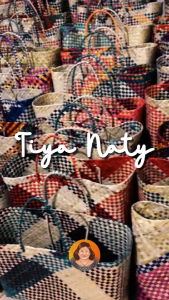 TIYA NATY Handwoven Banig Bayong Tote Bag – Native Handbag Eco-Friendly Gift Packaging Wedding Christmas Beach & Summer Bag