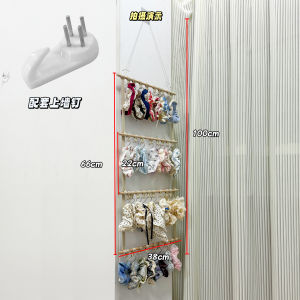 ความจุขนาดใหญ่แขวนผนังกระเป๋าถือผ้าพันคอที่ใส่ยางรัดผมแบบพกพาอุปกรณ์เสริมผมกล่องเก็บไม้ทำ เรียบง่าย ดีไซน์ สำหรับทุกคน