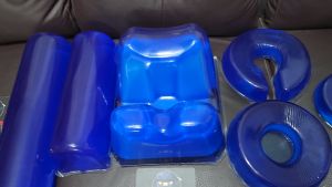 Prone pillow / Gel Positioning Pad for Surgery - (1) Gel with Foam Core (2) disposable foam only pillow (Prone position)