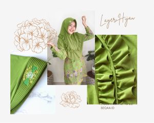 JILBABA MUSLIMAT NU LAYER HIJAU by SEQAA