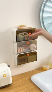 Bathroom Sanitary Makeup Napkins Cotton Pad Organizer Feminine Pad Liner Wall Storage Holder