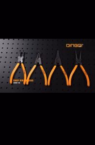 DINGQI Tang Buka Spi Bulat Gagang Karet Snap Ring Plier 7in 28001 28004