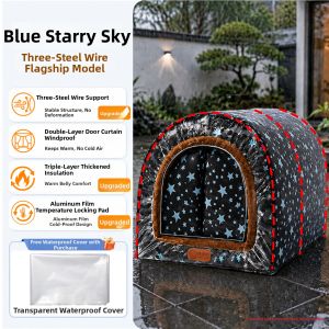 New Pet | Outdoor Winter Insulated Closed Design Large Dog Pet Tent