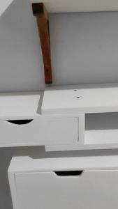 Rak TV Dinding Tempel Minimalis 120x20x7cm - Meja TV Dinding Modern Melayang Serbaguna Aesthetic