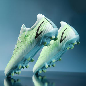 Training Football Shoes for Men Anti-Slip Sport Shoes Low Top PU Material AG Long Nail Design Suitable for Students And Teenagers