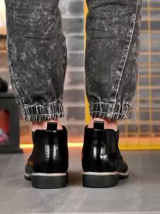 Giày Chelsea Boot Nam Phong Cách Anh Quốc Giày Da Thời Trang Chống Trơn Trượt Thoải Mái Giày Cao Đến Bắp Chân 7809