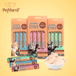 PetMarra Creamy Sticks Cat Treats Tuna Flavor 60g cats kitten snack treat pet foods all breeds