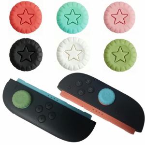 2Pcs Soft Silicone Thumb Stick Grips Cap For Switch 2 Oled Joy Con Controller NS Lite Joystick Cover Protector