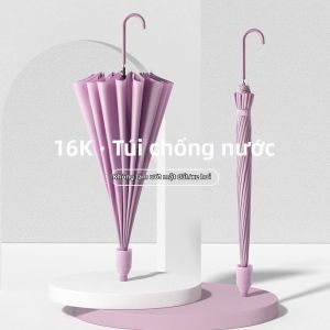 Waterproof Car-use Umbrella with 16 Ribs Aesthetic Long Handle