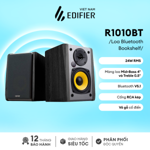 Bộ loa Bluetooth 2.0 EDIFIER R1010BT | Kết nối hai thiết bị Bluetooth | Bluetooth đa điểm | Gỗ cổ điển | Bảo Hành 15 Tháng