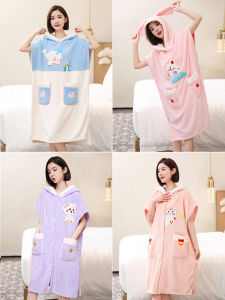 Khăn Bơi Nhanh Khô Thấm Hút Cotton Nguyên Chất Cho Nữ Quần Áo Mặc Ngủ Tại Nhà Mùa Hè Khăn Bơi Lông Cừu Mềm Mại Thoải Mái Khăn Bơi Mềm Mại