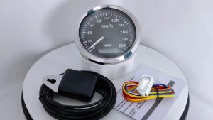 KUS 85mm Gauge Set GPS Speedometer 0-200km/h Tachometer 0-8000RPM 52mm Water Temp Oil Pressure Fuel Level Meter 8-16V Voltmeter