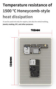 18 Kinds Universal High Temperature Resistant Repair Platform 1500°C with 10 Fixing Pins for Phone Motherboard Maintenance Tool