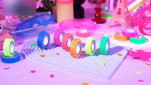 DIY 6pcs/Set Tape Glow 6Color Fluorescent UV In The Dark Tape Neon Gaffer Tape For Festival Party Decoration Supplies