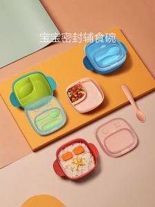 Hogokids 3 In 1 Baby Bowl Grinding Feeding Outing Bowl With Spoon And Cover Bpa Free