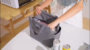 กระเป๋าเก็บความเย็น กระเป๋าใส่ข้าว สําหรับปิกนิกกลางแจ้ง มีหูหิ้วพกพาสะดวก ATCC