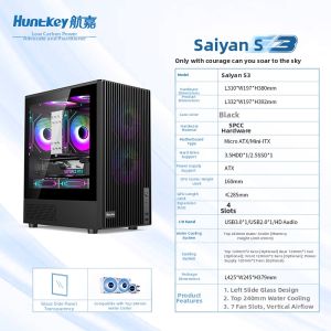 HUNTKEY | Water Cooling Supported Glass Panel MATX Case