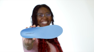 Superfeet Blue Insoles - Trim-to-Fit, All-Purpose Comfort with Heel Cup, Medium Arch Support, Durable Construction and Organic Odor-Control Coating
