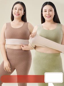 miiow | Plus Size Womens Thermal Silk Vest Strap Vest Autumn Winter Warm Inner Wear Catman Big Size Fat People Can Wear Comfortable Top