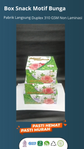 Dus Snack Motif 12x12 12x14 12x16 Dus Kue Roti Cemilan Makanan Dus Snack Motif (ISI 20 PCS)