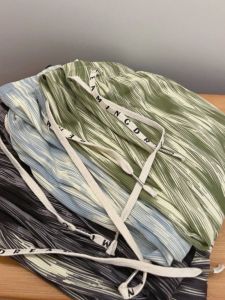 Cool Ice Silk Dyed Wide Leg Pants High Waist Loose Slimming Drapey Floor Length Womens Spring Summer Casual Trousers