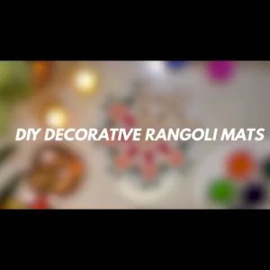 Reusable Rangoli Template Mat with MDF Base/Rangoli Flowers Pulses/Traditional /single piece -Size between 11-12 inches