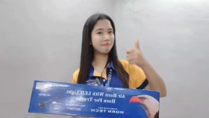 CP UNIVERSAL AIR HORN TECH 24V FOR CARTRUCKBOATBUSES AIR TRAIN HORN LOUD SPEAKER WITH LED LIGHT (10878)