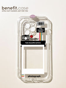 เคสโทรศัพท์แบบมีกรอบรูปแบบอินสตาแกรมพิเศษแบบซิลิโคนโปรตักป้องกันการตกหล่นสำหรับ Apple iPhone 15 pro Max