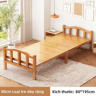 AYIJIE | Giường Gấp Tre Đơn Giản 1m
