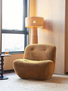 PURPLELEAF | Modern Rotating Leisure Chair Chenille