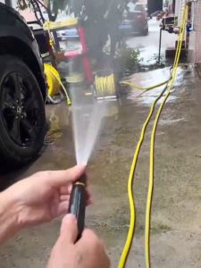 10-50m Garden hose with metal nozzle Strong water pressure High pressure nozzle Wash the car/ground/wall irrigation