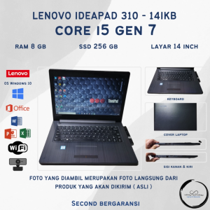 laptop Gaming lenovo terbaru 2025 Lenovo Core i5 Generasi 7 Ram DDR4 8 Gb Ssd 256 Gb Type 310-14IKB