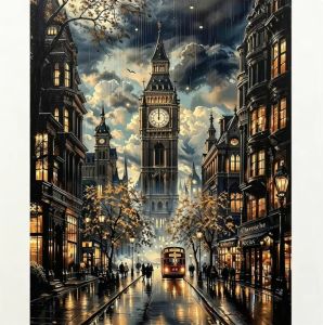 Kayou | Large Size Jigsaw Puzzle 500/1000/1200/2000 Pcs London Night Jigsaw Puzzles for Adults Stress Relief Toys Gift Home Decor