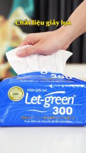 Khăn Giấy Lụa LET-GREEN 300 Tờ/Bao