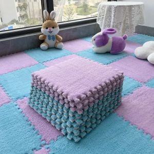 Thảm Ghép Xốp Mềm Mại 16 Mảnh Chống Trơn Trượt Chất Liệu EVA Dùng Cho Phòng Ngủ Phòng Khách Phòng Trẻ Em - Thảm Trang Trí Nội Thất Gia Đình