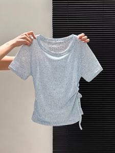 La Chapelle | Áo Thun Ôm Dáng Cổ Tròn Tay Ngắn Mỏng Đẹp