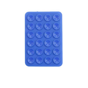 4pcs Square 24‑Piece Silicone Suction Cup For Phone Holder Mobile Power Bank Makeup Mirror Universal Anti-Slip Back Sticker