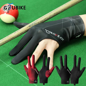 GTUBIKE 1PC Professional Billiards Glove High Elastic 3 Finger Snooker Glove Breathable Anti-Slip Adjustable Billiard Pool Glove