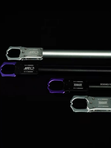 Kingdom Alat Pancing Aluminium Penjepit Ikan Alat Pancing Penjepit Ikan Putar 360°Bebas Pegangan EVA Pegangan Ikan Penangkap Ikan Penjepit Bibir Pancing 30cm 40cm 60cm