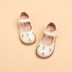 Princess Style Embroidered Soft Bottom Baby Shoes Spring Autumn New Arrival Little Girls Single Shoes Comfortable Leather