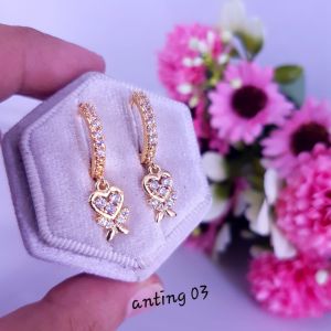 Anting Titanium terbaru Anting Wanita Anti Karat Cocok dipake Kondangan