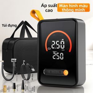 deli | Máy Bơm Khí Không Dây Thông Minh cho Lốp Xe với Đo Áp Suất