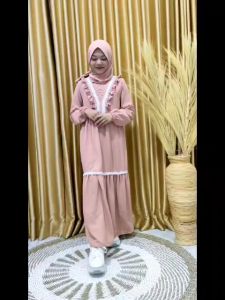 GAMIS ANAK PEREMPUAN SET JILBAB TERBARU