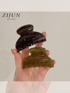 Matte Finish Medium Size Shark Hair Clip Womens Simple Vintage Back of Head Bun Hair Accessory Half up Half down Hair Grabber