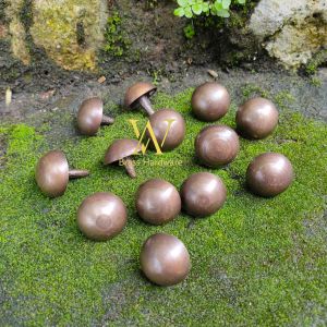 Paku Pines Kuningan Antik Motif Polos 15 cm 1 Pcs