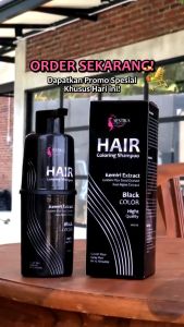 Aestika Shampo Penghitam Rambut Beruban - Hair coloring shampoo Penghitam rambut Penghitam uban (BPOM)
